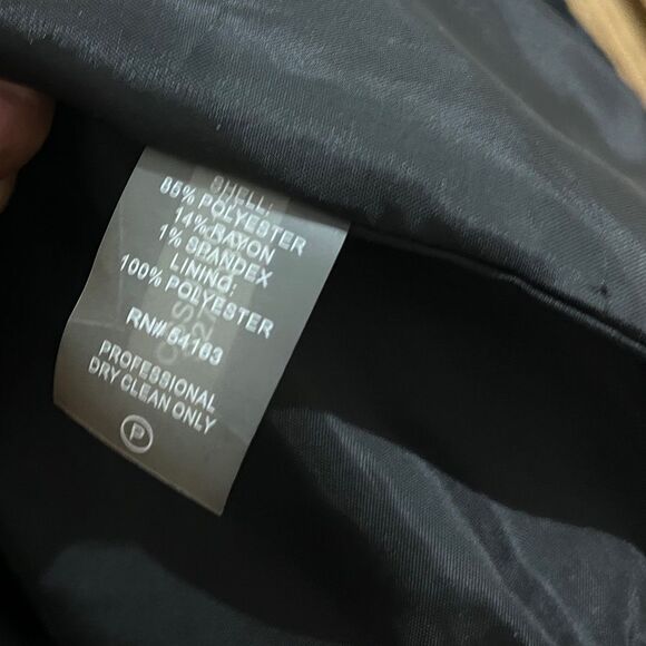 Calvin Klein Women’s Black & Blue Zebra Pattern Print Crop Blazer Jacket Sz-10 - Picture 5 of 6